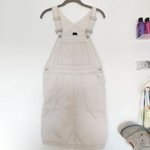 Vintage GAP Pinafore Overall Cream Dress